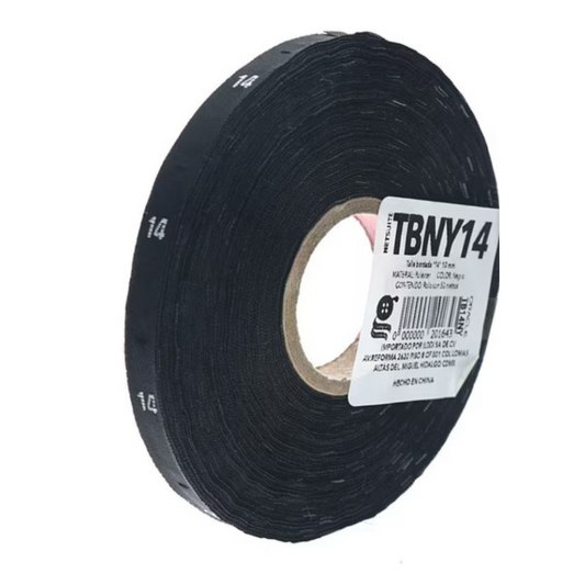 Talla bordada base negra 10 mm